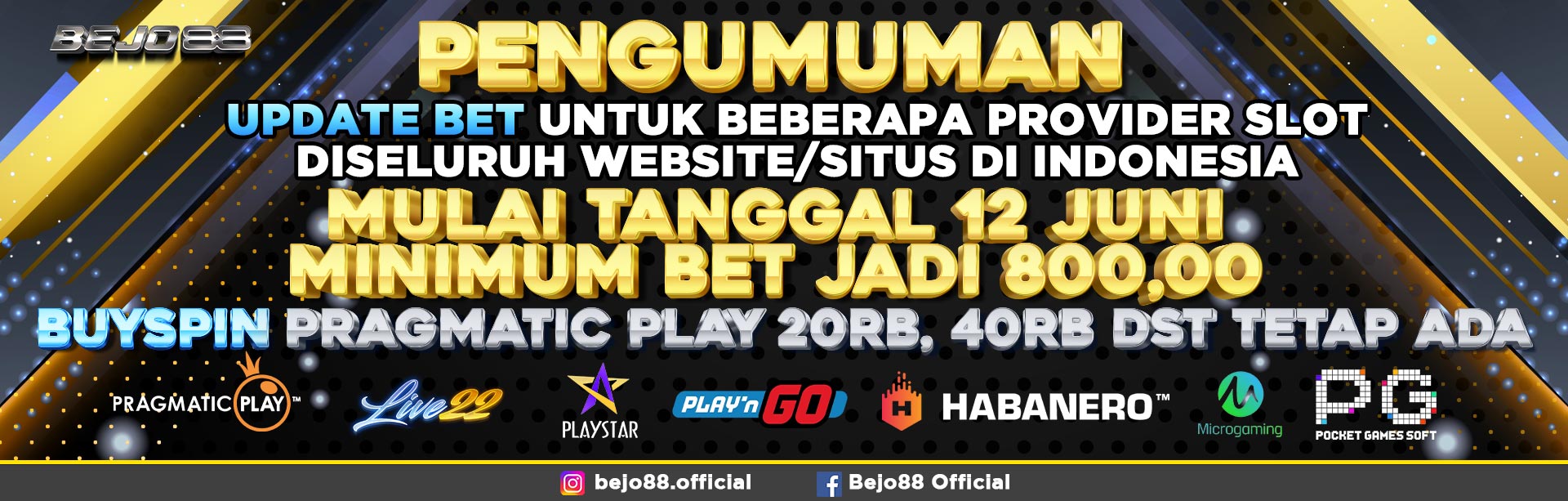 PENGUMUMAN UPDATE BET